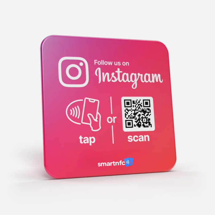 Placa NFC Instagram - Aumenta Seguidores com NFC