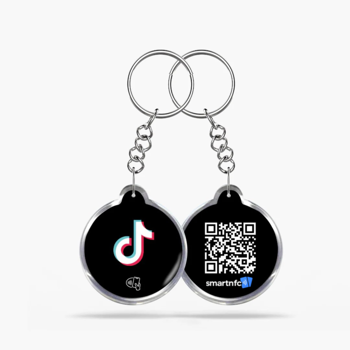 Porta-chaves NFC TikTok – Ganha seguidores com o teu porta-chaves