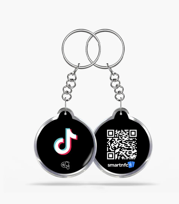 Porta-chaves NFC TikTok – Ganha seguidores com o teu porta-chaves