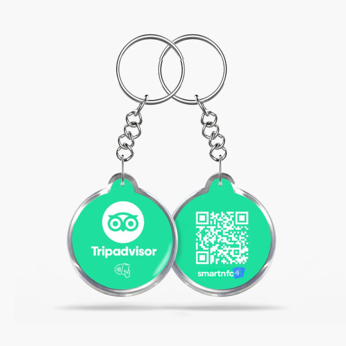 Porta-chaves NFC TripAdvisor – Recebe mais avaliações no TripAdvisor