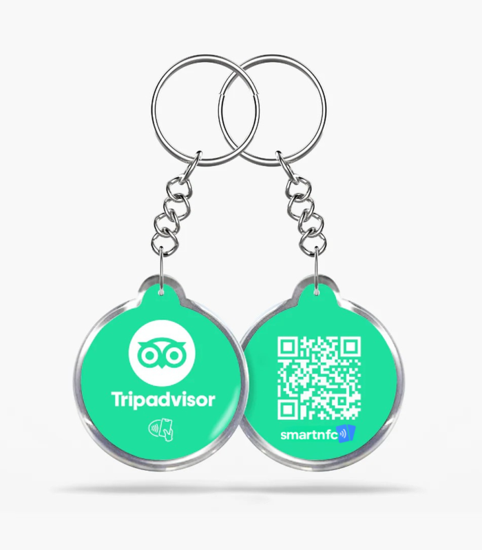 Porta-chaves NFC TripAdvisor – Recebe mais avaliações no TripAdvisor